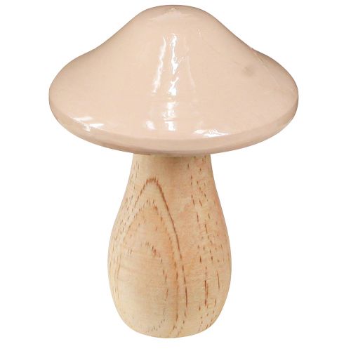 Prodotto Funghi decorativi in legno marrone beige arancione Ø7,5 cm H10 cm 3 pz