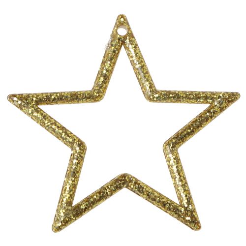 Prodotto Stella decorativa glitter oro decorazione da tavola Natale 4,5 cm 120 pz