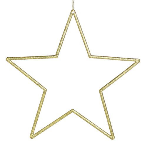 Floristik24 Stelle decorative dorate con stelle decorative per albero glitterate 18 cm 8 pz