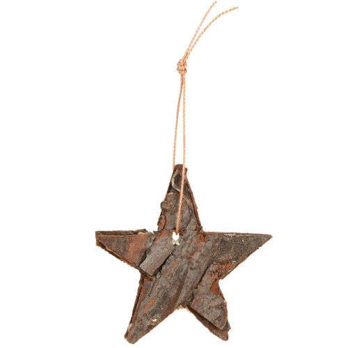 Prodotto Stelle decorative in pino naturale Decorazioni per albero di Natale stelle in pino 6 cm 12 pz