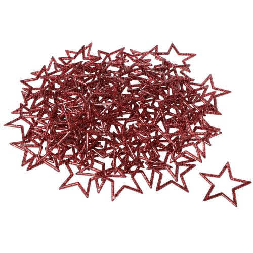 Prodotto Stelle decorative rosse glitter piccole stelle di Natale 4,5 cm 120 pz