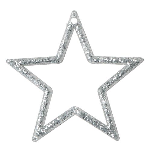 Prodotto Stelle decorative Stelle di Natale glitter argento 4,5 cm 120 pz