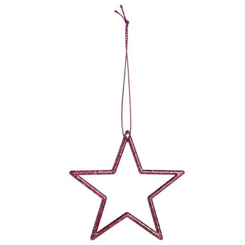 Prodotto Stelle di Natale decorative da appendere Berry Glitter 7,5 cm 40 pz