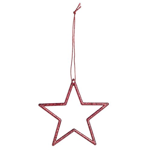 Prodotto Stelle di Natale decorative da appendere rosse 7,5 cm 40 pz