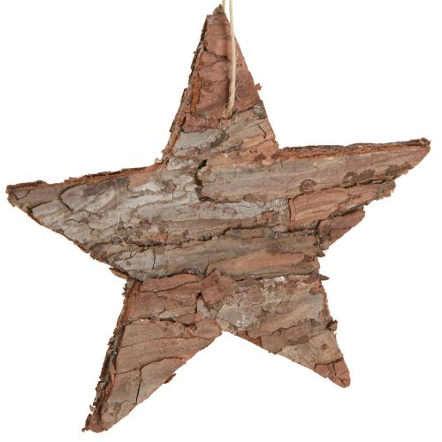 Floristik24 Stelle decorative da appendere Stelle di pino naturale 15 cm 4 pz