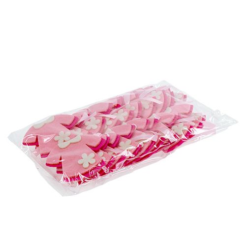 Prodotto Abito in feltro decorazione nascita rosa 7 cm 20 pz