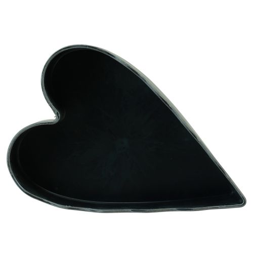 Prodotto Ciotola cuore decorativa in plastica antracite 21×14,5×5,5 cm