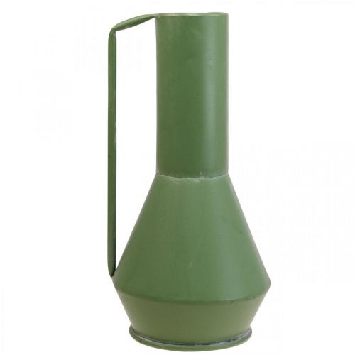 Prodotto Vaso decorativo brocca decorativa manico verde metallo 14cm H28.5cm