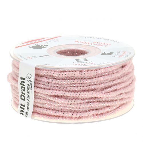 Prodotto Filo stoppino Glamour rosa/argento con filo 33m