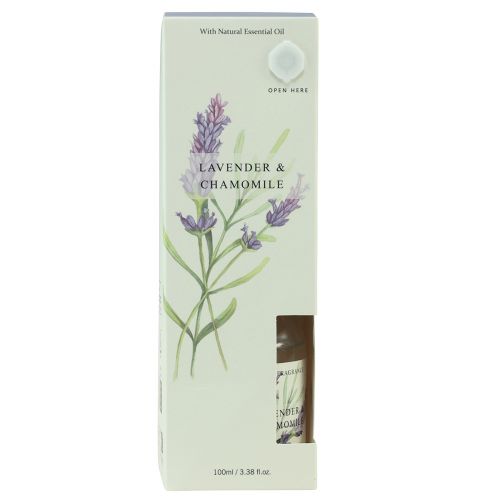 Prodotto Diffusore profumato in bastoncini di lavanda e camomilla in vetro da 100 ml