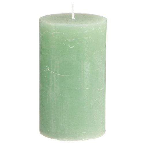 Candele in tinta unita Candele a colonna in giada verde 70×120 mm 4 pz