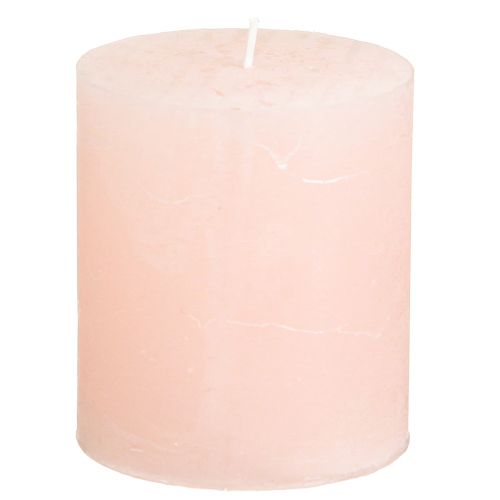 Floristik24 Candele tinta unita rosa candele a colonna rosa chiaro 70×80 mm 4 pz