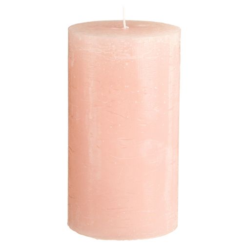 Floristik24 Candele in tinta unita rosa candele a colonna rosa chiaro 85×150 mm 2 pz