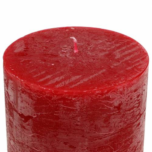 Prodotto Candele tinta unita rosse 70x100mm 4 pz