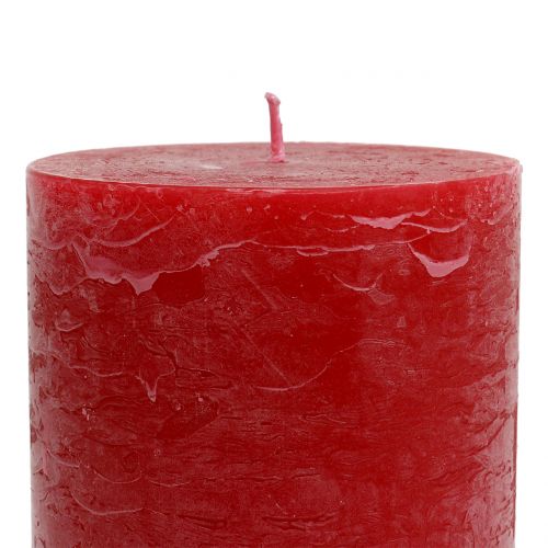 Prodotto Candele tinta unita rosse 85x120mm 2 pz