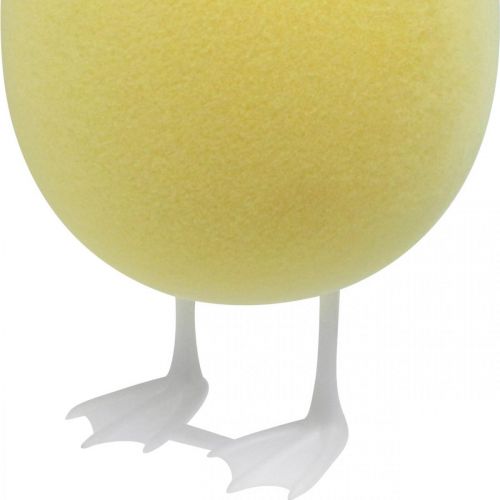 Uovo decorativo con gambe decorazione da tavola gialla  Figura decorativa pasquale uovo H25cm-03322