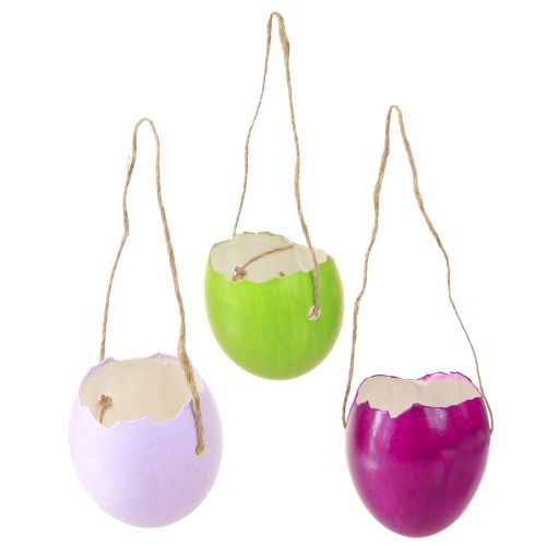 Uova di Pasqua decorative a guscio d&#39;uovo da appendere colorate Ø3,5 cm 12 pz