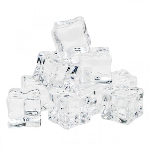 Cubetti di ghiaccio artificiale decorativi ghiaccio  trasparente 2 cm 30 pz-522507-KLEIN