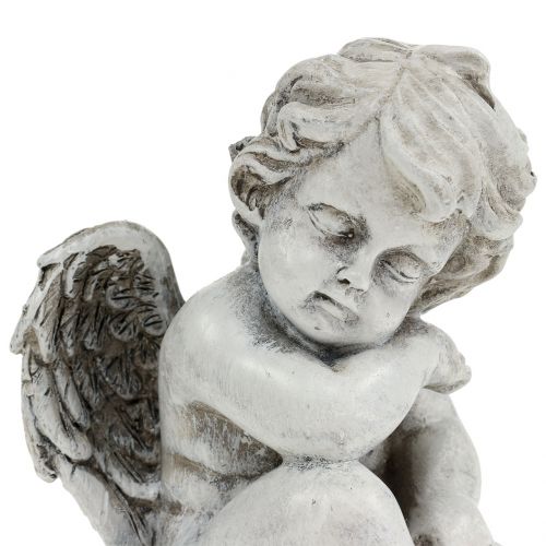 Prodotto Figura commemorativa angelo addormentato grigio 16 cm 2 pz