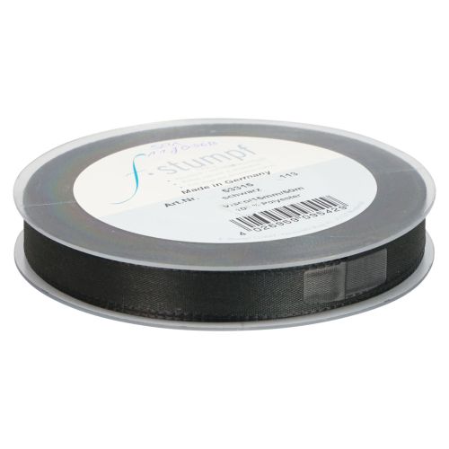 Prodotto Nastro regalo nastro decorativo floreale nero lutto 15 mm 50 m