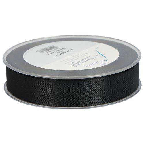 Prodotto Nastro regalo nastro decorativo floreale nero lutto 25 mm 50 m