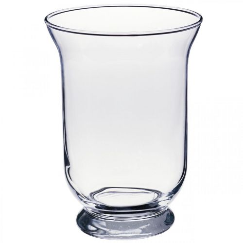 Vaso in vetro trasparente Ø13,5cm H19,5cm Vaso per