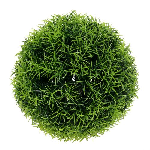 Palla decorativa in erba artificiale verde Ø18cm 1pz