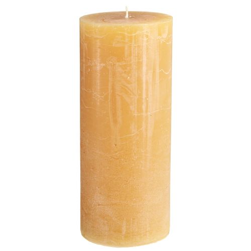 Floristik24 Candele grandi in candele color miele 85mmx200mm 2 pz