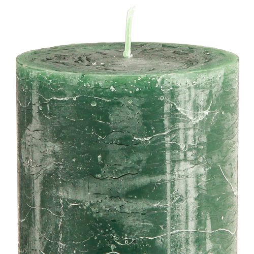 Prodotto Candele a colonna grandi verde verde scuro 85x200mm 2 pz