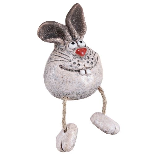 Sgabello decorativo Bunny in ceramica con bordo di coniglio 6,5×7×9,5 cm 3 pz