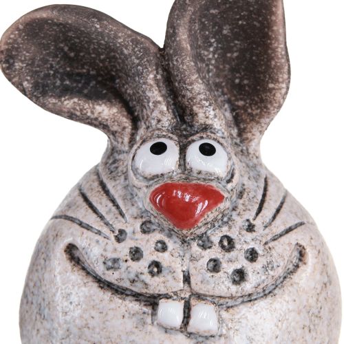 Prodotto Sgabello decorativo Bunny in ceramica con bordo di coniglio 6,5×7×9,5 cm 3 pz