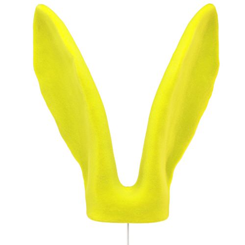 Prodotto Decorazione coniglietto orecchie giallo verde pistacchio Pasqua su stecco 56cm