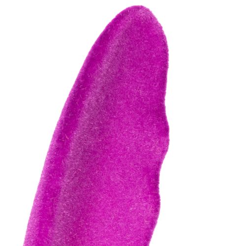 Prodotto Decorazione pasquale con orecchie da coniglio floccate su un bastoncino come fiori d'atmosfera, 31 cm, 4 pezzi