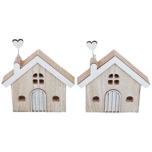 Prodotto Supporto da tavolo decorativo per casa in legno in legno 16,5 cm 2 pezzi