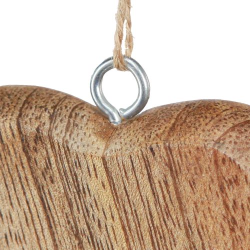 Prodotto Cuore decorativo in legno cuore decorativo da appendere naturale 7 cm 12 pz