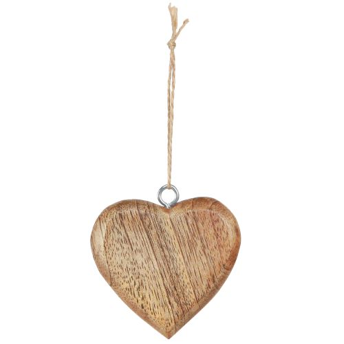 Prodotto Cuore decorativo in legno cuore decorativo da appendere naturale 7 cm 12 pz