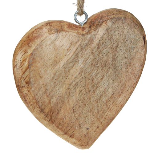 Cuore in legno cuori decorativi naturali da appendere in legno 10 cm 8 pz