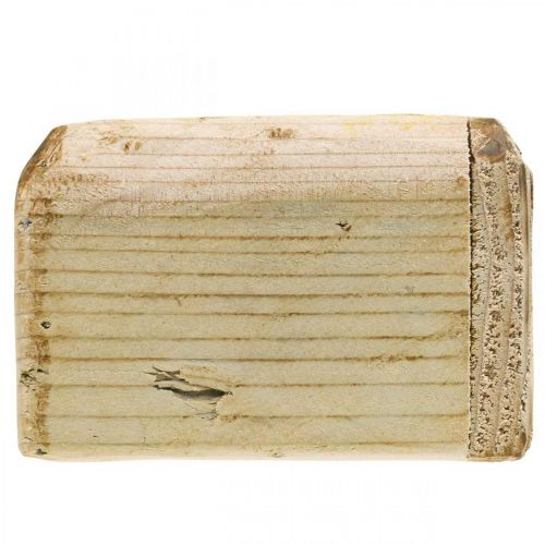 Prodotto Vaso per piante vaso per piante vaso per fiori in legno naturale 12×12×8,5 cm