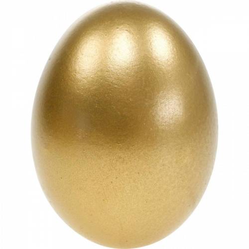 Uova di gallina Uova soffiate d'oro Decorazione pasquale 10  pezzi-64731