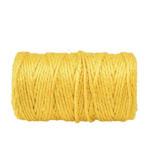 Prodotto Nastro di iuta cordoncino di iuta nastro decorativo nastro di iuta giallo Ø4mm 100m