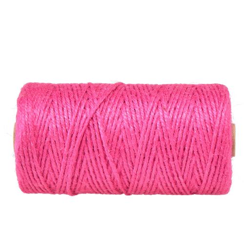 Prodotto Nastro di iuta cordoncino decorativo nastro di iuta fucsia Ø3mm 200m