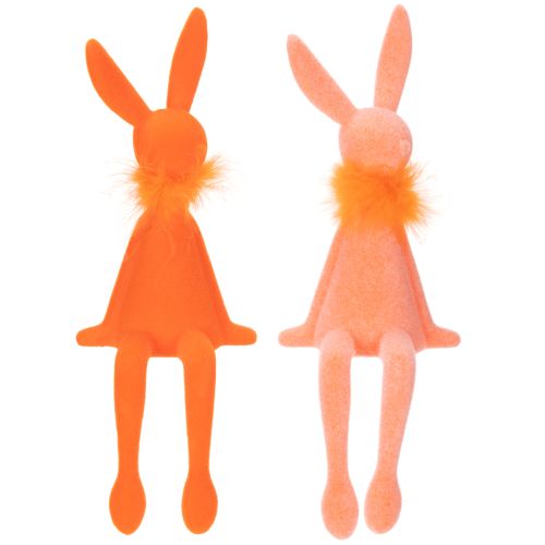 Prodotto Coniglietto pasquale seduto, statuina di coniglietto pasquale seduto per Pasqua e primavera, 27 cm, 2 pezzi