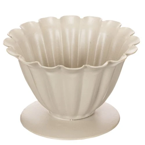 Prodotto Ciotola, calice, calice di fiore, decorazione color crema, 9 cm