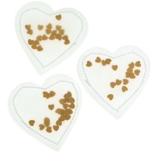 Coriandoli cuore oro 5cm 24pz