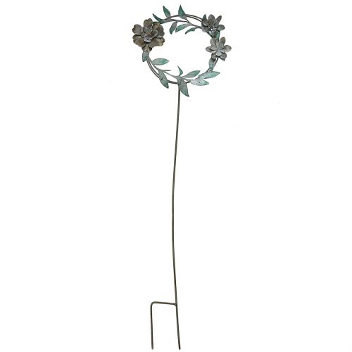 Prodotto Spilla da giardino ghirlanda di fiori in metallo H63cm
