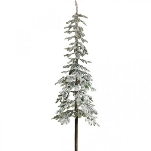 Albero di Natale artificiale Sottile decorazione invernale innevata H180 cm