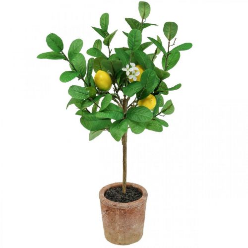 Prodotto Albero di limone artificiale in vaso Albero di limone 58 cm