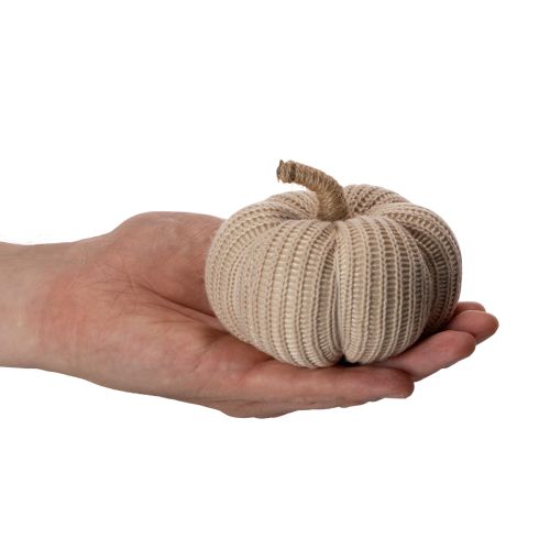 Prodotto Zucca decorativa lavorata a maglia, decorazione autunnale, 10 cm, 6 pezzi