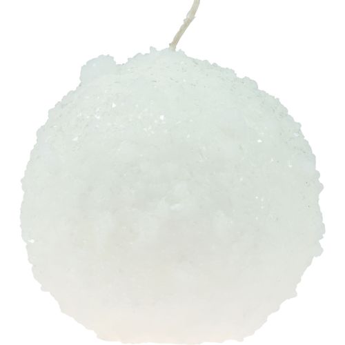 Prodotto Candele a sfera candele bianche a palle di neve candele a sfera Ø10 cm 4 pz