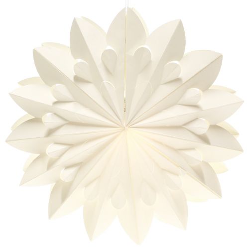 Prodotto Stella LED stella pieghevole stella di carta bianco bianco caldo Ø40cm 2 pezzi